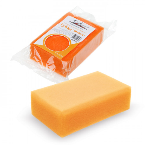 Губка для мытья "кирпич" оранжевая (AIRLINE) AB-T-05