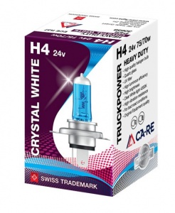 Автомобильная лампа CA-RE H4 CrystalWhite (4300К, вибростойкая) 24В арт.30658