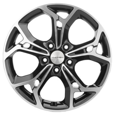 Khomen Wheels KHW1702 (Octavia) 7x17 5x112 ET49 D57,1 Black-FP