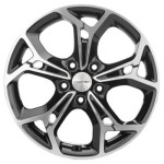 Khomen Wheels KHW1702 (Octavia) 7x17 5x112 ET49 D57,1 Black-FP Khomen Wheels KHW1702 (Octavia) 7x17 5x112 ET49 D57,1 Black-FP