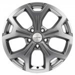 Khomen Wheels Y-Spoke 1710 (17_Kaptur/Arkana) 6,5x17 5x114,3 ET50 D66,1 Gray-FP