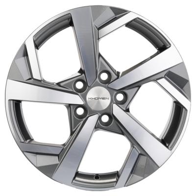 Khomen Wheels Y-Spoke 712 (ZV 17_Karoq) 7x17 5x112 ET43 D57,1 Gray-FP