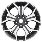 Khomen Wheels Y-Spoke 715 (ZV 17_i40) 7x17 5x114,3 ET45 D67,1 Black-FP