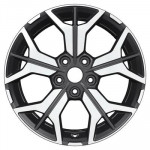 Khomen Wheels Y-Spoke 715 (ZV 17_RAV4) 7x17 5x114,3 ET39 D60,1 Black-FP