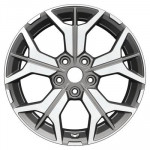 Khomen Wheels Y-Spoke 715 (ZV 17_RAV4) 7x17 5x114,3 ET39 D60,1 Gray-FP