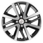 Khomen Wheels V-Spoke 609 (16_Vesta/Largus) 6x16 4x100 ET50 D60,1 Black-FP