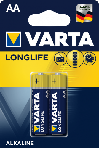 Батарейки VARTA LONGLIFE AA бл. 2
