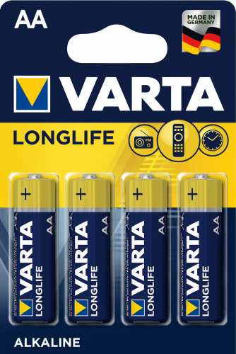 Батарейки VARTA LONGLIFE AA бл. 4