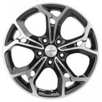 Khomen Wheels KHW1702 (Sportage) 7x17 5x114,3 ET48,5 D67,1 Black-FP